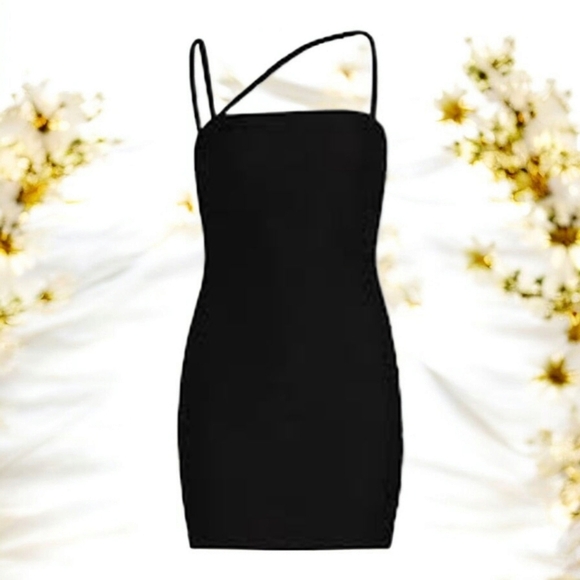 Rumer the Label Penelope Black Strapy Mini Dress NWT LBD - Picture 4 of 16